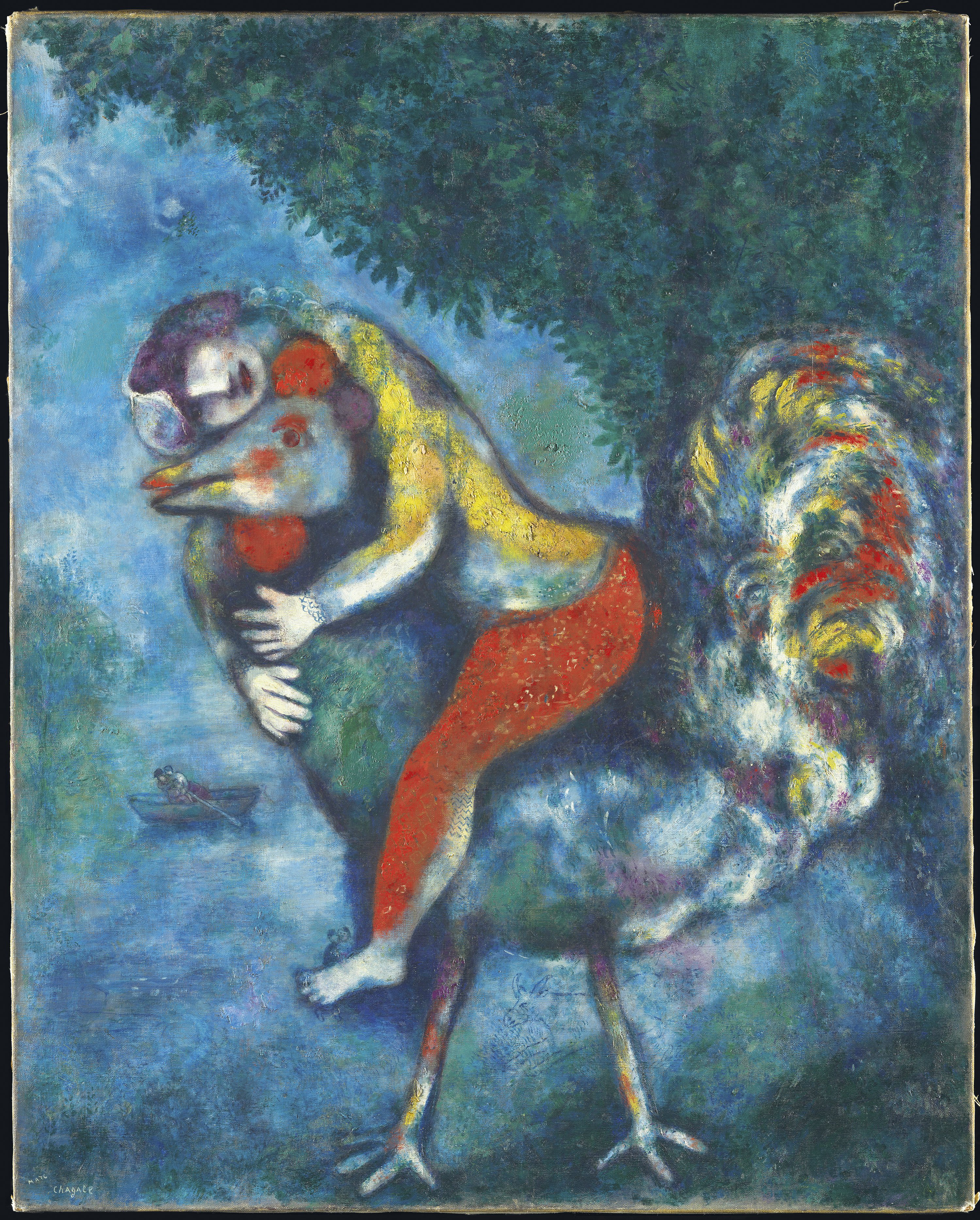 The Cock - Chagall, Marc. Museo Nacional Thyssen-Bornemisza